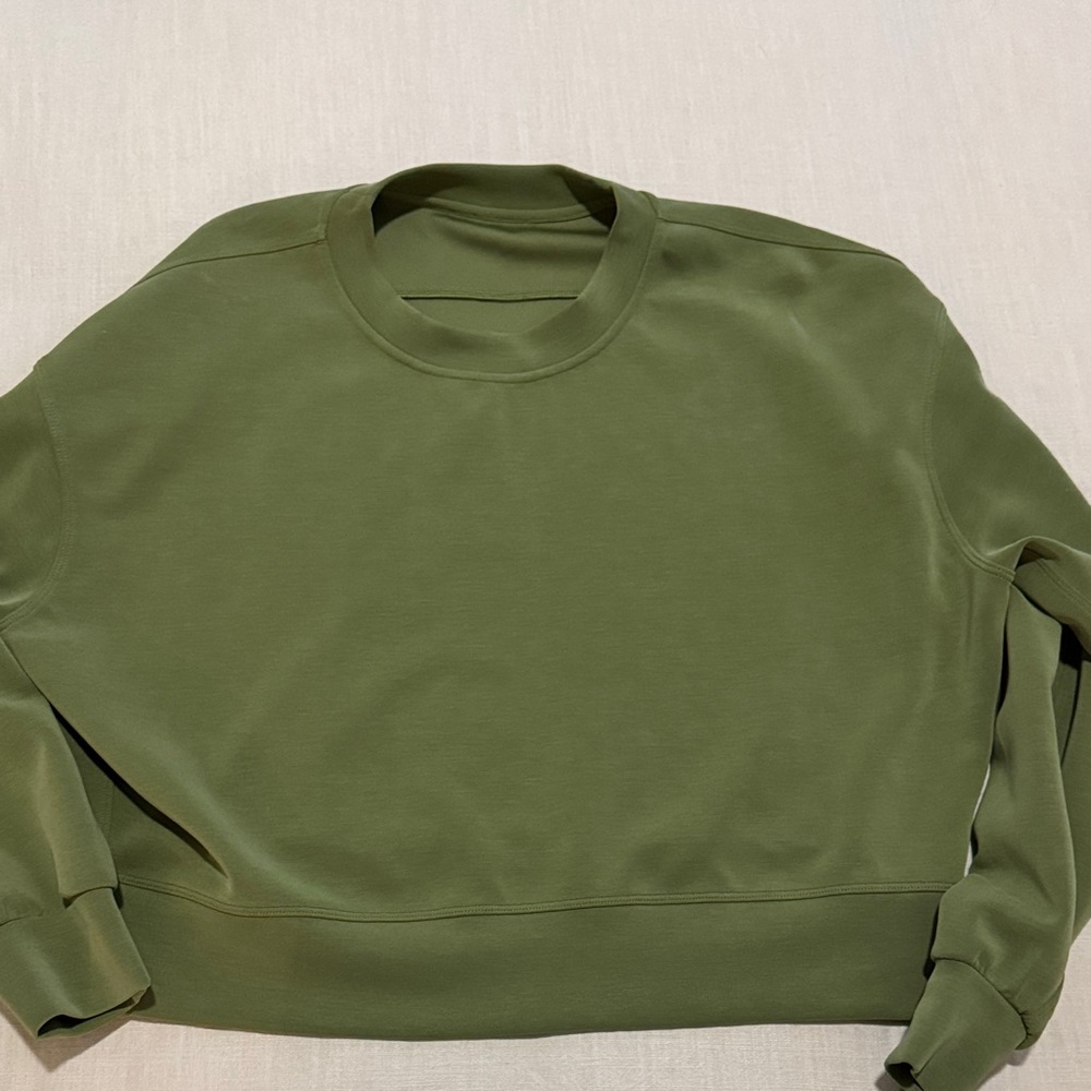 Lululemon Olive Green Crewneck Sweatshirt